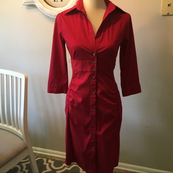 express button down dress